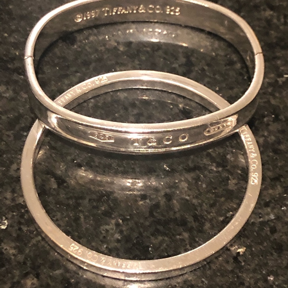 Two Authentic SS Tiffany Bracelets.